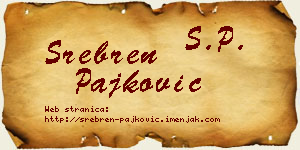 Srebren Pajković vizit kartica